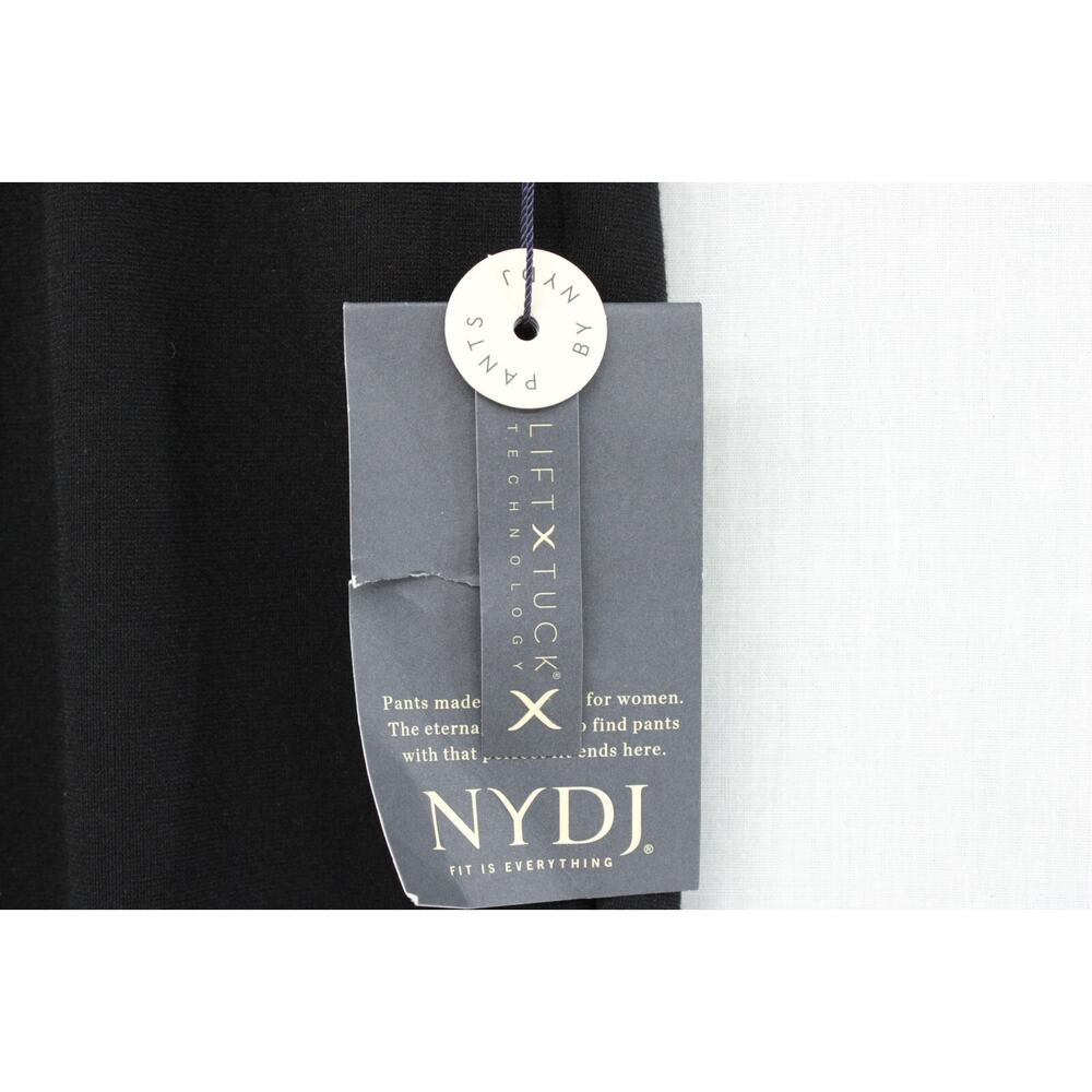 NYDJ Pants Women's 16W Black Lift Tuck Viscose Blend Career Casual Goth NWT - Picture 3 of 10